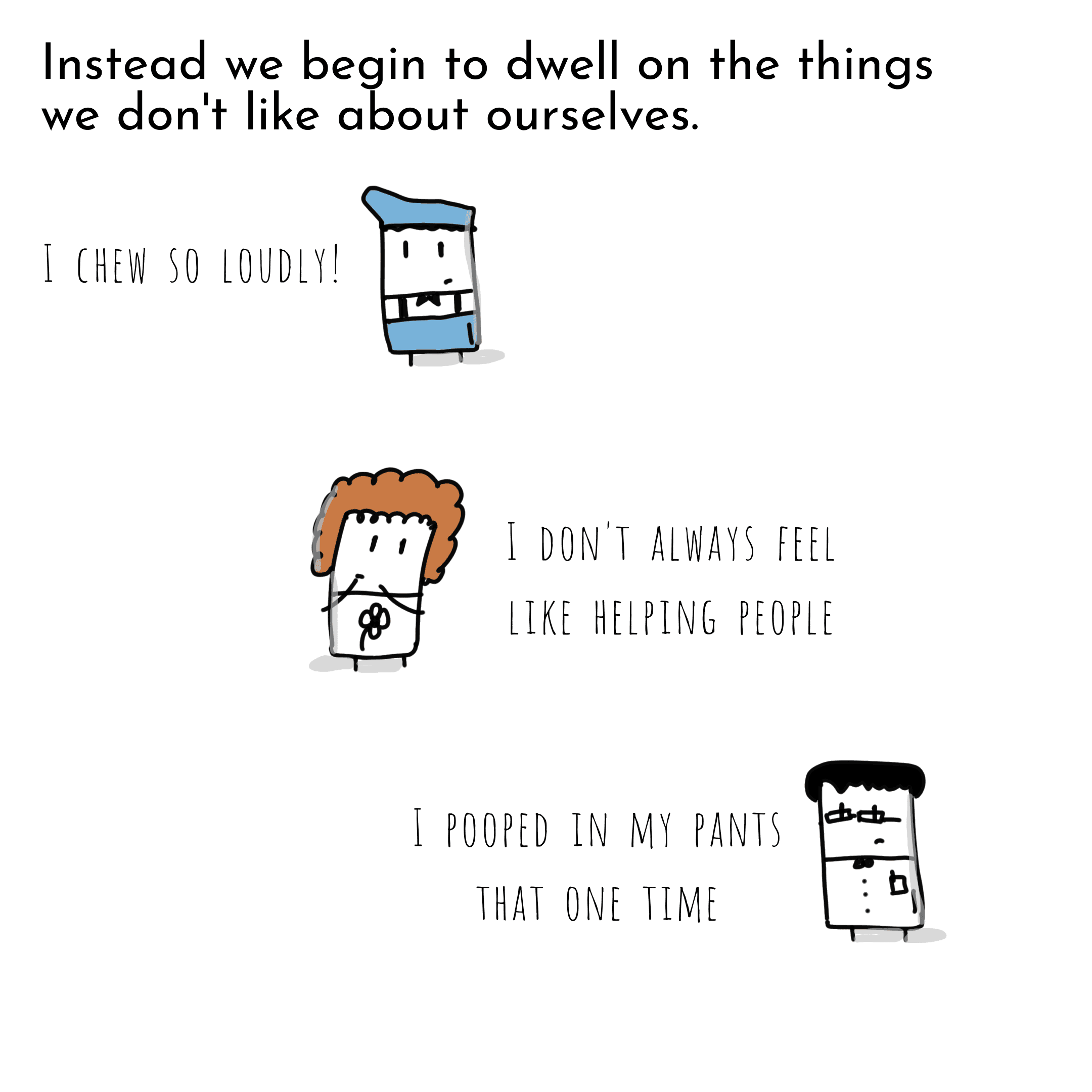 Panel 1 of What if our stories...?, a hand-drawn Cynyassy comic.