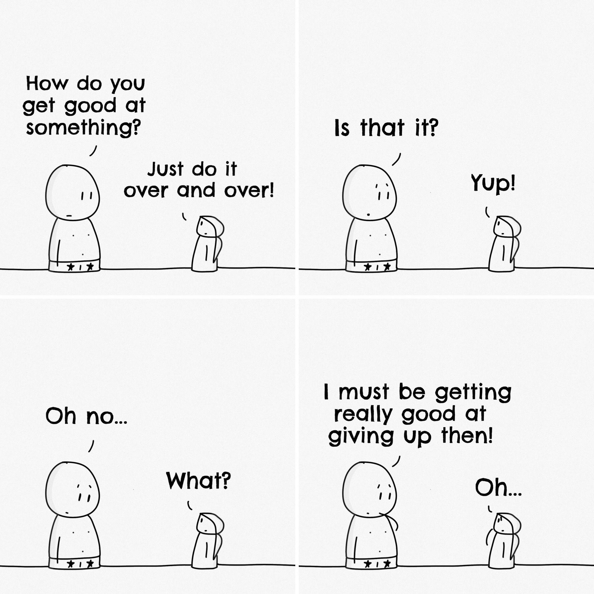 Getting good at things we don’t want to…