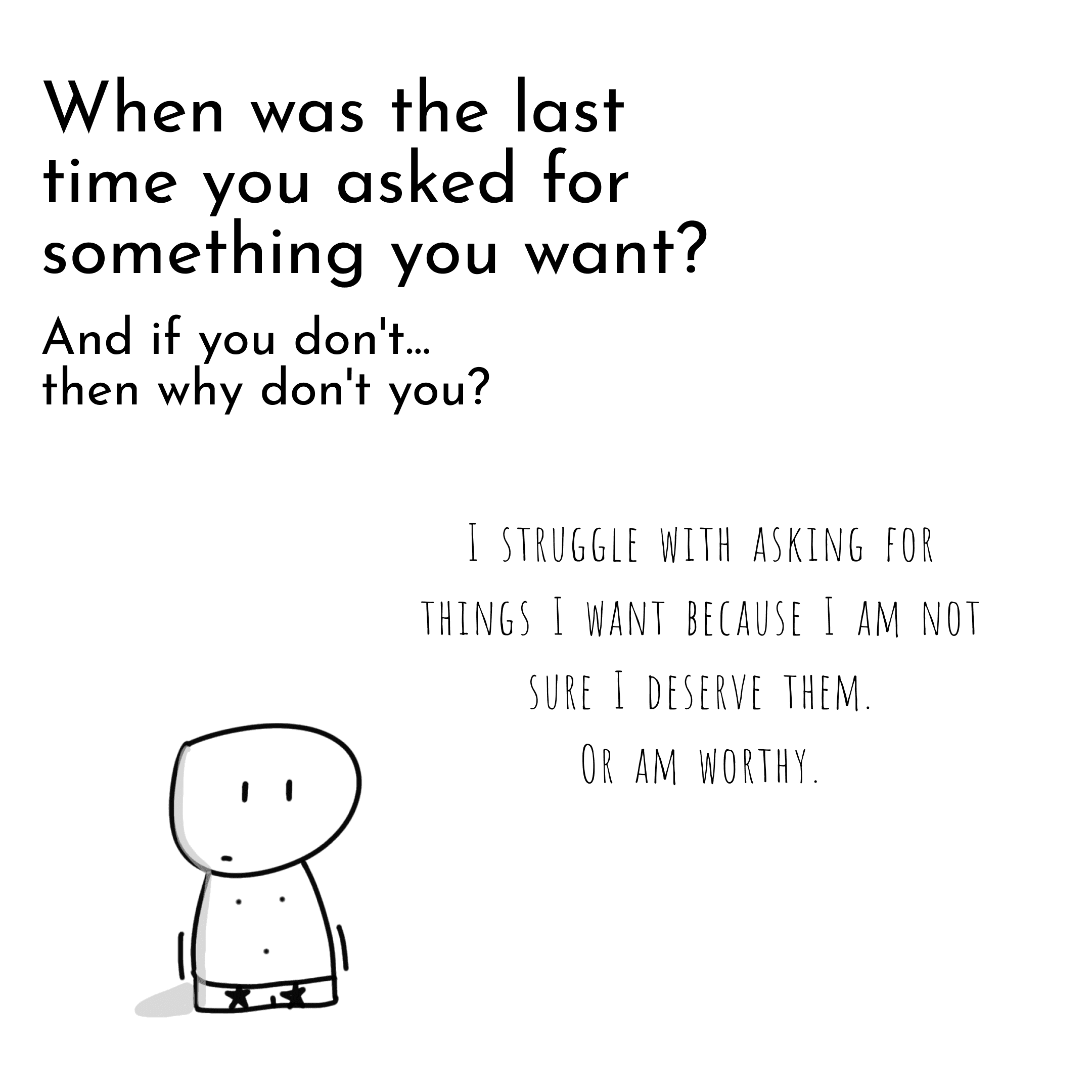 Panel 1 of When was the last time you asked?, a hand-drawn Cynyassy comic.