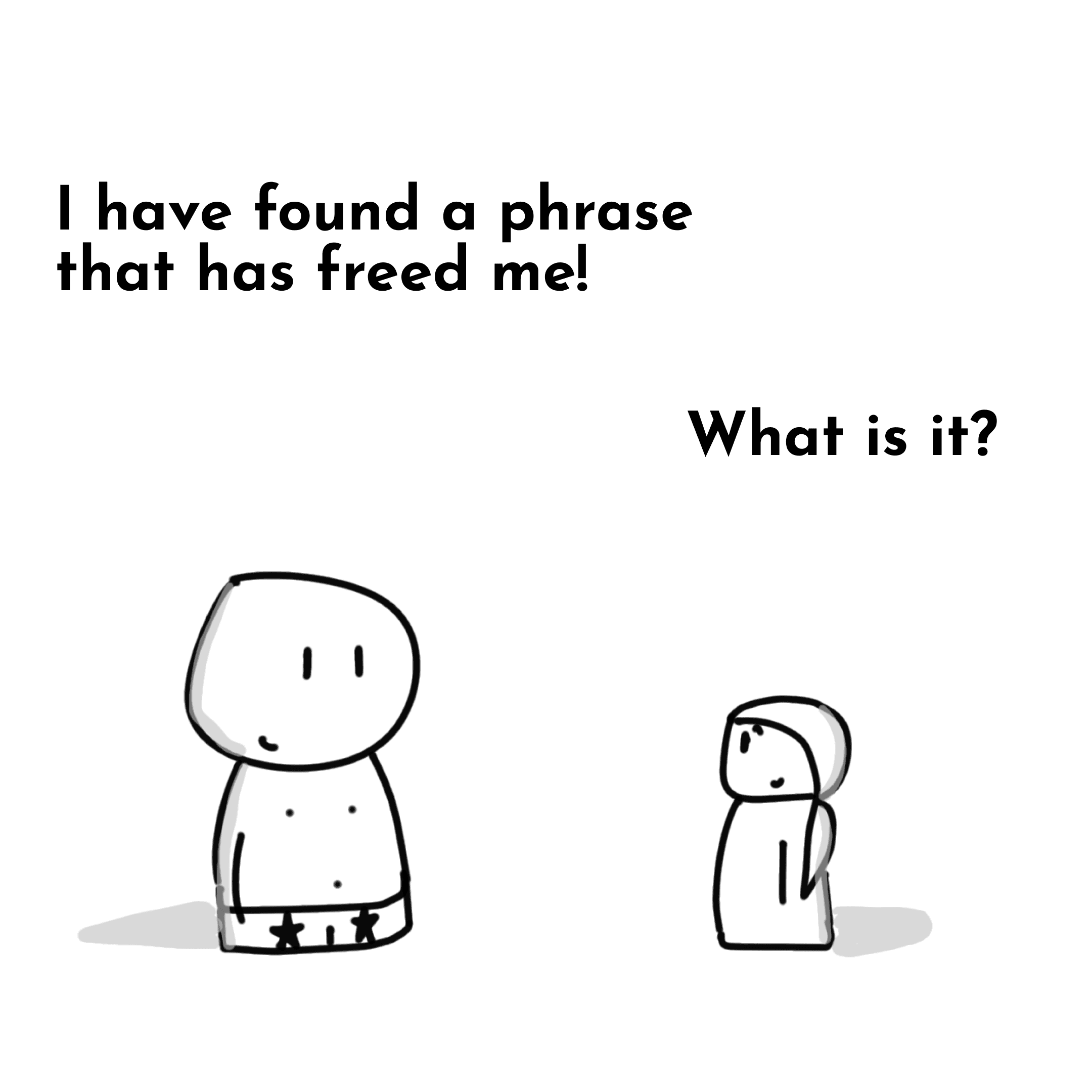 Panel 1 of Courage to be honest, a hand-drawn Cynyassy comic.