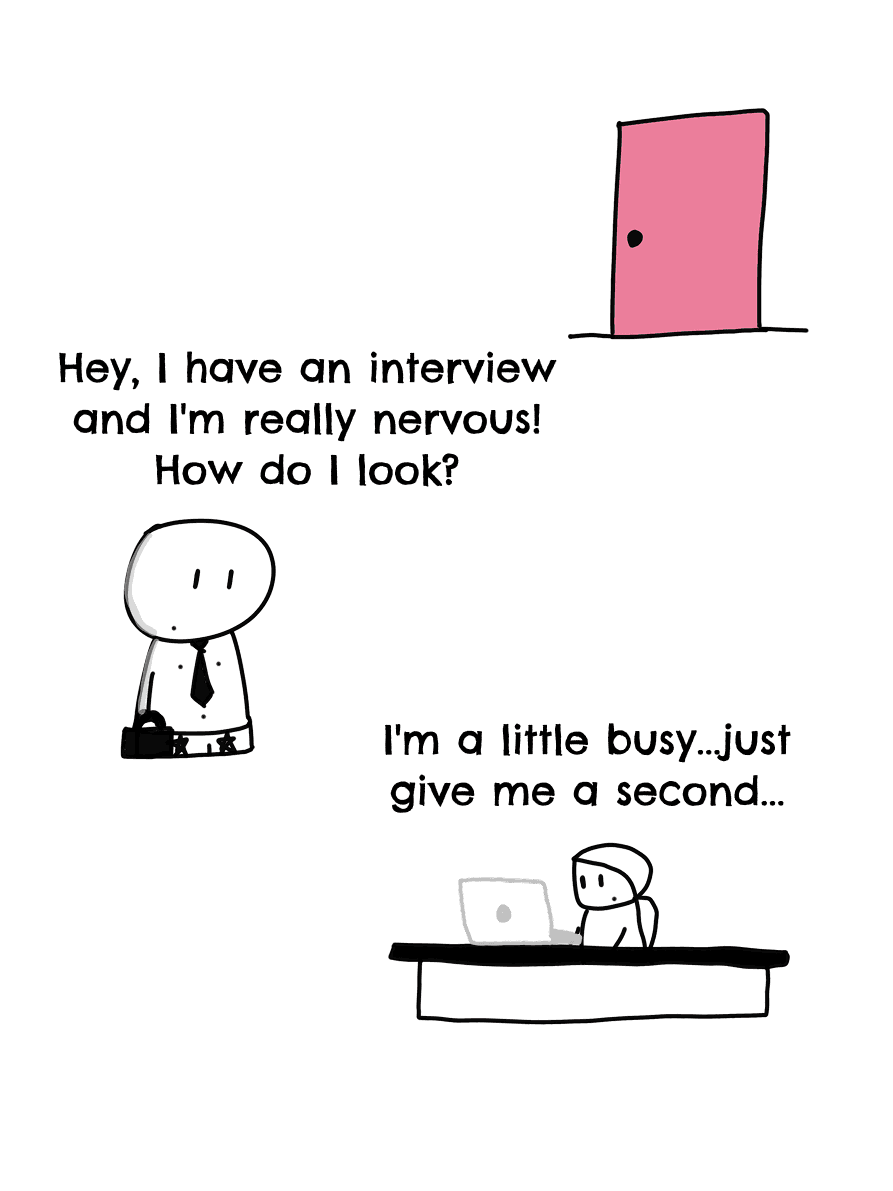 Panel 1 of Small compliments, a hand-drawn Cynyassy comic.